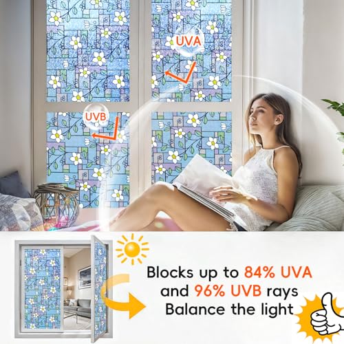 Stained Glass Window Film (9.67 Sq Ft)