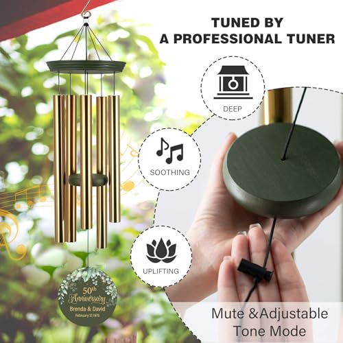 Personalized Wind Chimes Anniversary