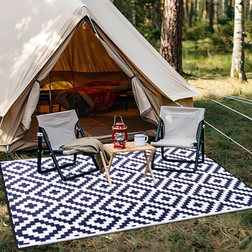 Outdoor Rug 8x10 ft Waterproof Reversible Mat