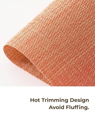 Woven Vinyl Fall Placemats Set of 8 (8 Count)