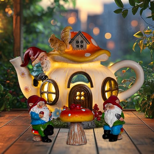 Solar Fairy Garden House Lights