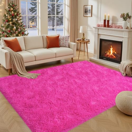 Soft Fluffy Rug for Living Room Bedroom (54 Sq Ft)