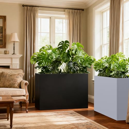 Metal Outdoor Planter 36" L x 15" W x 24" H for Metal Rectangular Planter