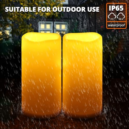 8" x 4" Large Outdoor Flameless Candles (2 Count)
