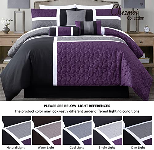 Upland 7 Piece Quilted Patchwork Comforter Set