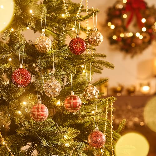16ct Christmas Tree Decorations Ball Ornaments 2.36 Inches (16 Count)