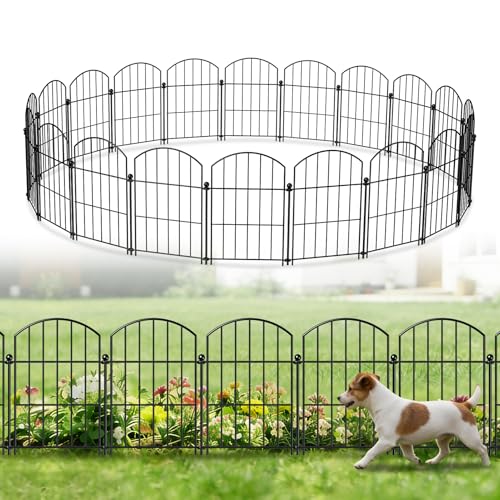 Metal Garden Fence 17 in x 20 ft