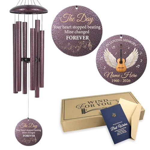 Personalized Memorial Wind Chimes for Loss of Loved One