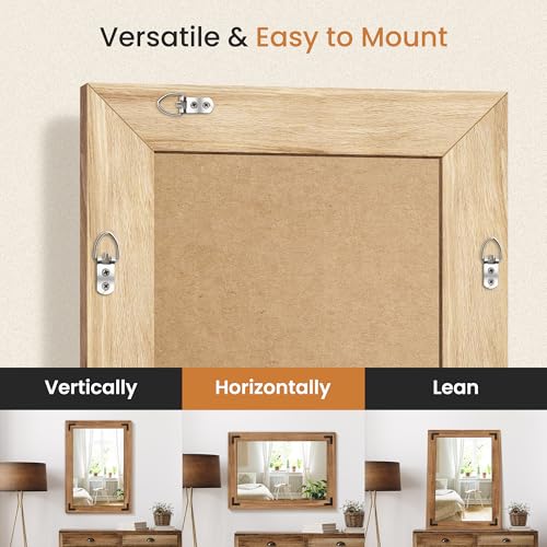 Wood Framed Bathroom Vanity Mirror for Wall
