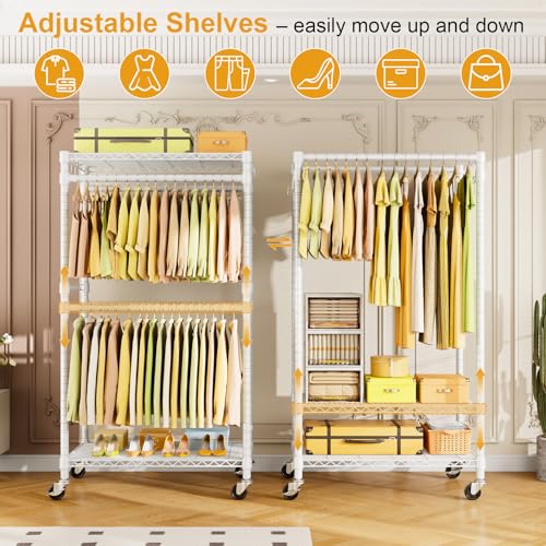 P4 Rolling Clothes Rack