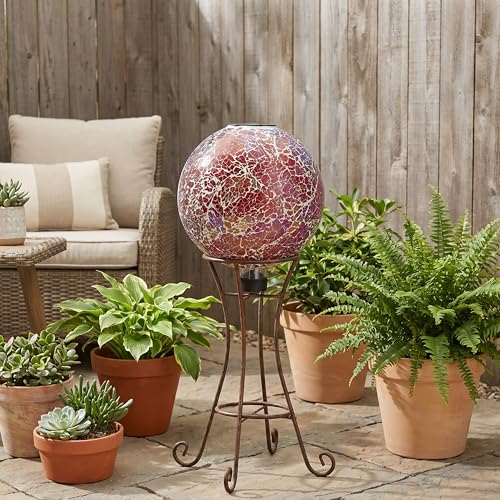 Sunnydaze Solar Gazing Ball for Garden