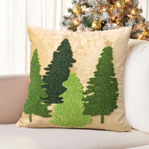 Christmas Tree Pillow Covers 18x18