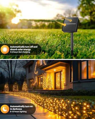 4 Pack Solar String Lights for Outside (4 Count)