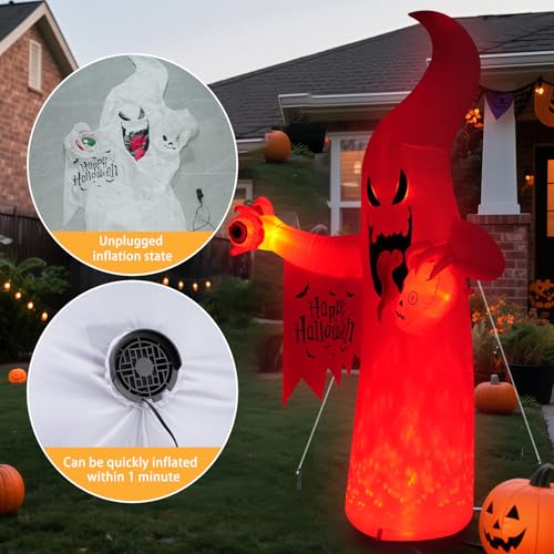Halloween Inflatable Ghost Decoration (8FT casper the ghost)