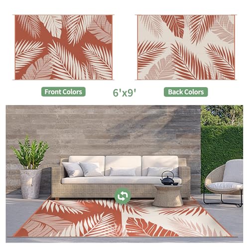 Outdoor Rug Waterproof Plastic Rugs for Patio