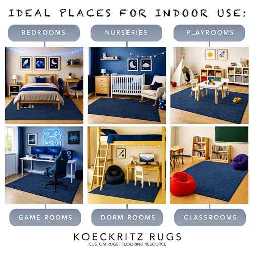 Soft & Colorful 5' x 7' Kids Classroom Area Rug (35 Sq Ft)