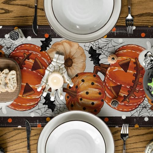 210 GSM Halloween Table Runner Home Party Decor 13x120 Inch (10.899 Sq Ft)