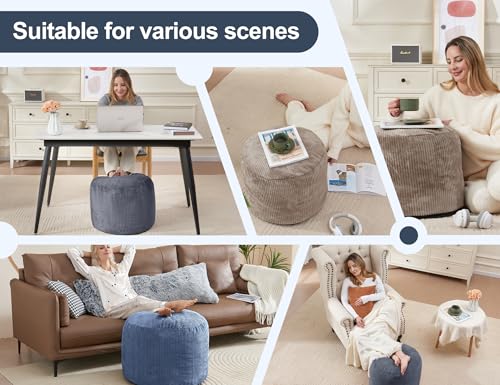 Brown Pouf Ottoman
