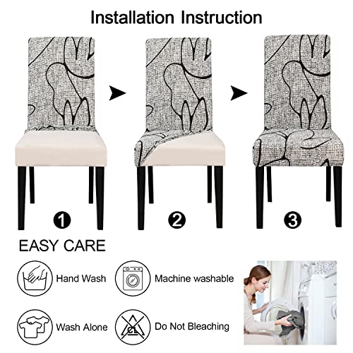Pattern Chair Covers for Dining Chairs