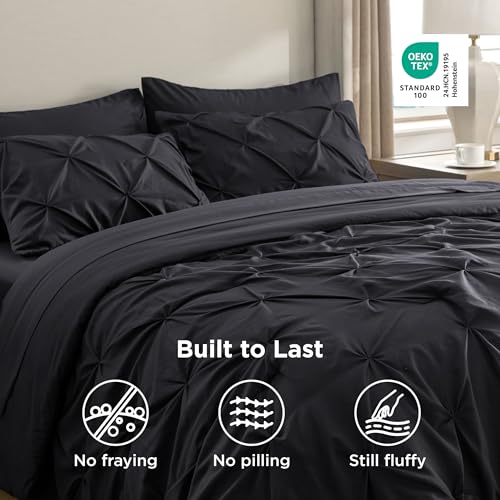 7 Piece Oversized King Comforter & Sheet Set