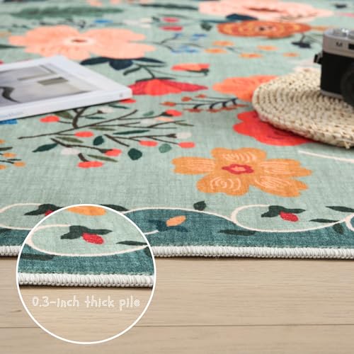 Round Area Rug 6ft Washable