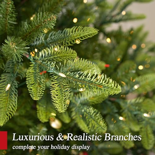 7.5 ft Prelit Sparse Christmas Tree with Realistic PE Foliage