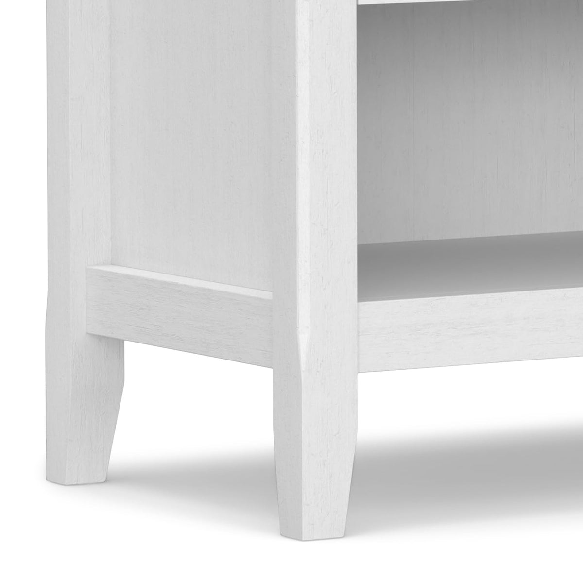 Amherst 24" Wide Solid Wood Bedside Table in White