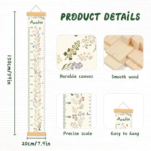 Personalized Name Growth Chart for Kids