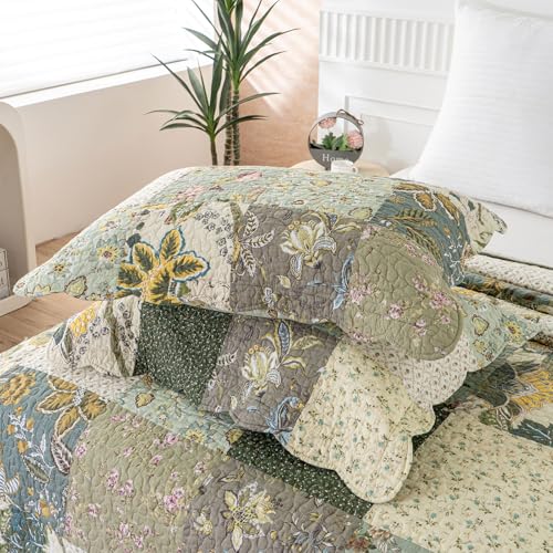 Oversized Queen Quilt Set Patchwork Bedspread