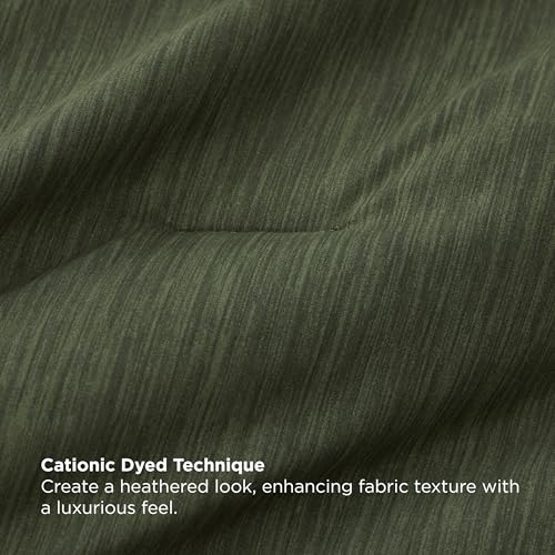 King Size Comforter Set Dark Green