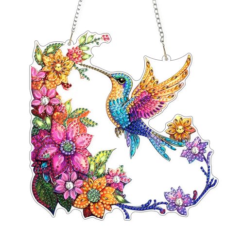 DIY Hummingbird Diamond Painting Hanging Ornament