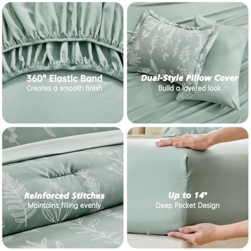 Queen Comforter Set 7 Pieces