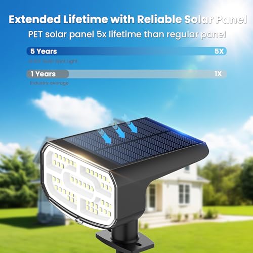 Solar Spot Lights Outdoor Waterproof (4 Count)
