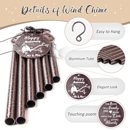 Anniversary Wind Chimes Gifts for Men Women