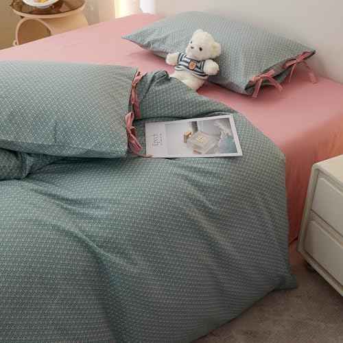 Vintage Green Floral Comforter Set King