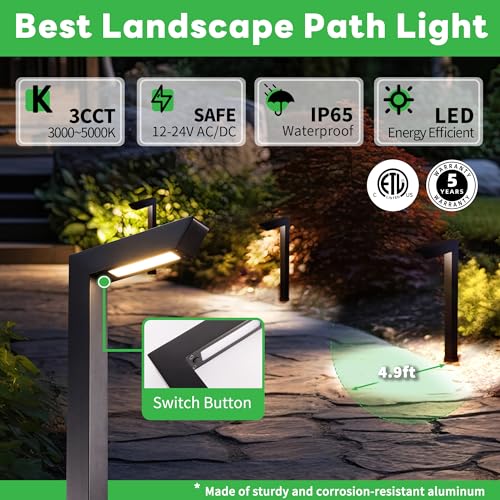 LED Pathway Lights Wired (8 Count)