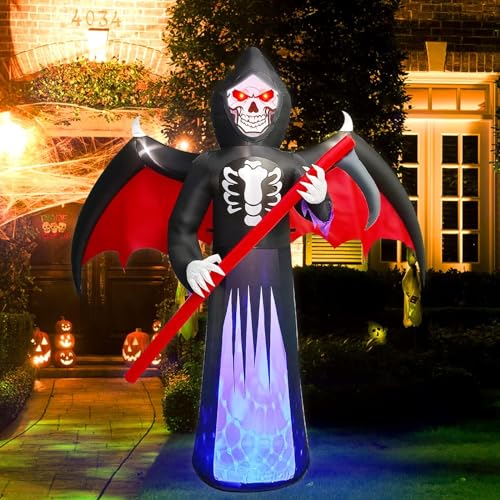 8.3FT Length Halloween Inflatables Outdoor Scythe Ghost Reaper