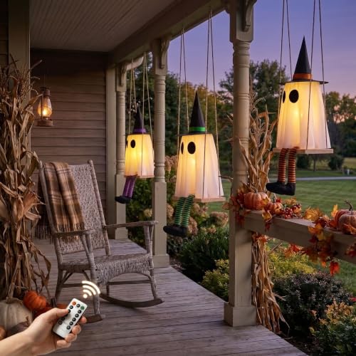 Halloween Swinging Ghost Outdoor Decor (29.5in Height)