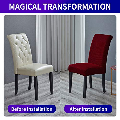Stretch Chair Covers for Dining Room Set of 6