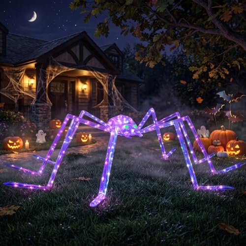 7FT Halloween Outdoor Decorations Giant Spider