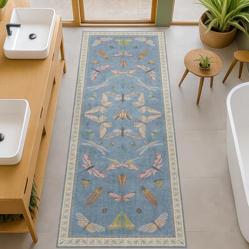 Boho Non Slip Kitchen Rug Runner (12 Sq Ft)