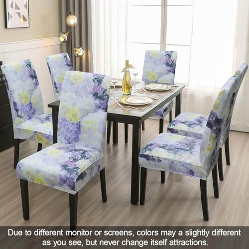 Pattern Chair Covers for Dining Room Set of 4