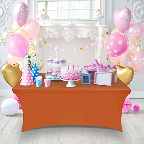 Spandex Table Cloth 2 Pack [6FT (2 Count)