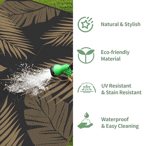 Outdoor Rug Waterproof Plastic Rugs for Patio