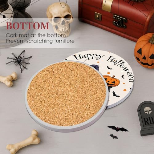 Halloween Coasters for Drinks (6 Count)