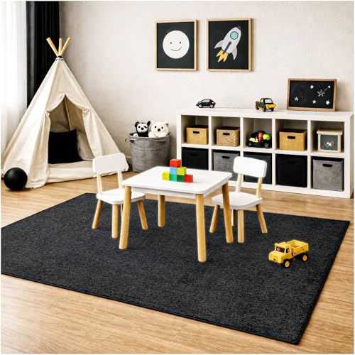 Soft & Colorful 4' Round Kids Classroom Area Rug