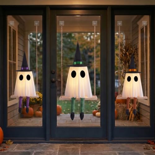 Halloween Swinging Ghost Outdoor Decor (29.5in Height)