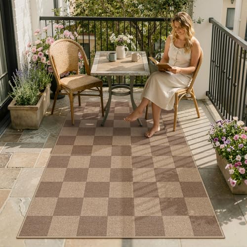 Checkered Easy Jute 3x5 Outdoor Rug