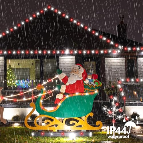Solar Christmas Lights Outdoor Waterproof (66 Foot)