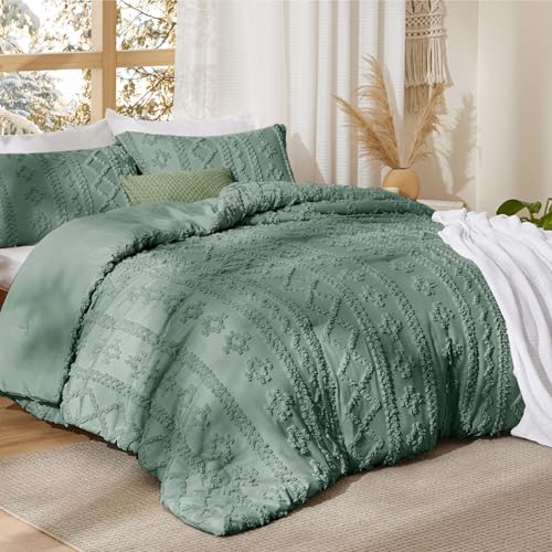 Tufted Boho Comforter Set Full Size